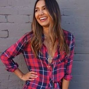 EUC Rails Plaid Shirt Top - Medium - SOFT